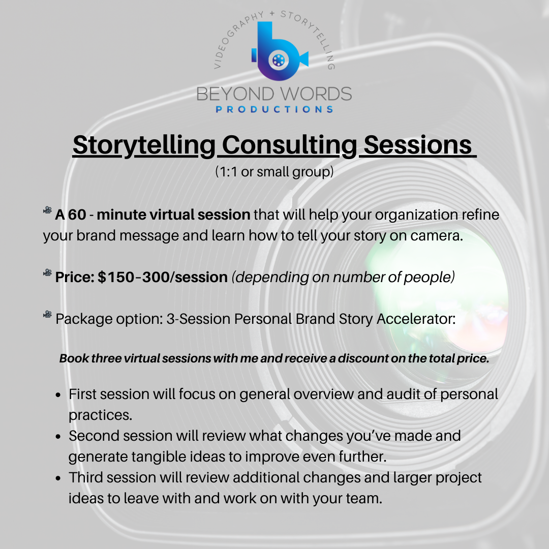 Storytelling consulting - video by Beyond Words Productions 