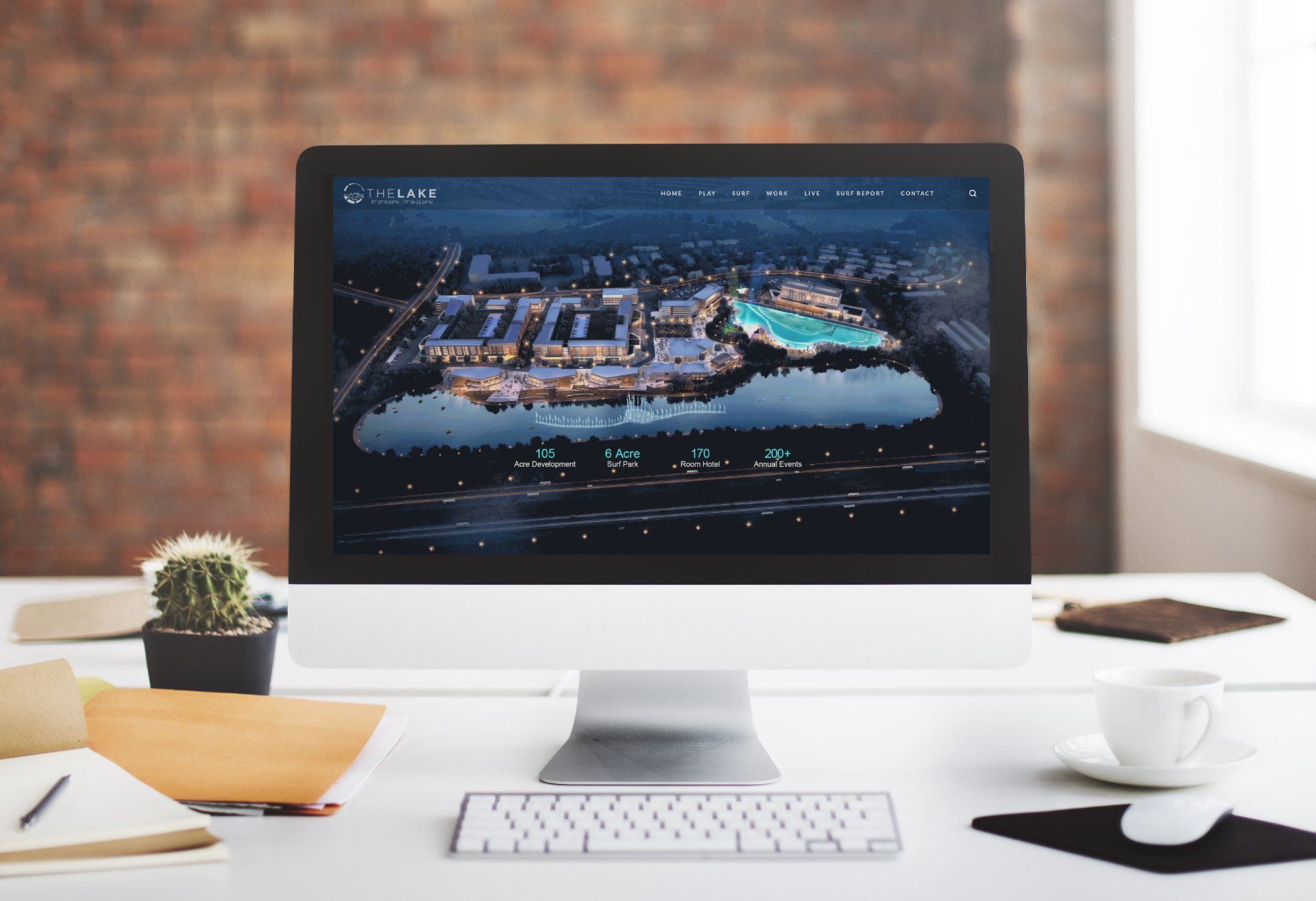 The LAKE website design